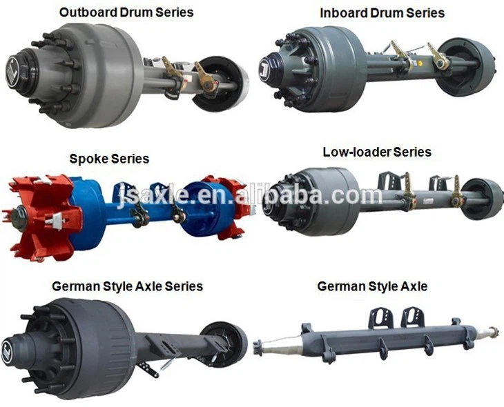 Jinsheng Inboard Drum Lightweight Axle For Semi Trailer