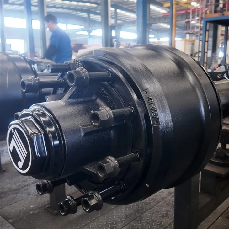 Jinsheng Lightweight Trailer Axles 10T Axle Rear Trailer Parts For Sale manufacturers